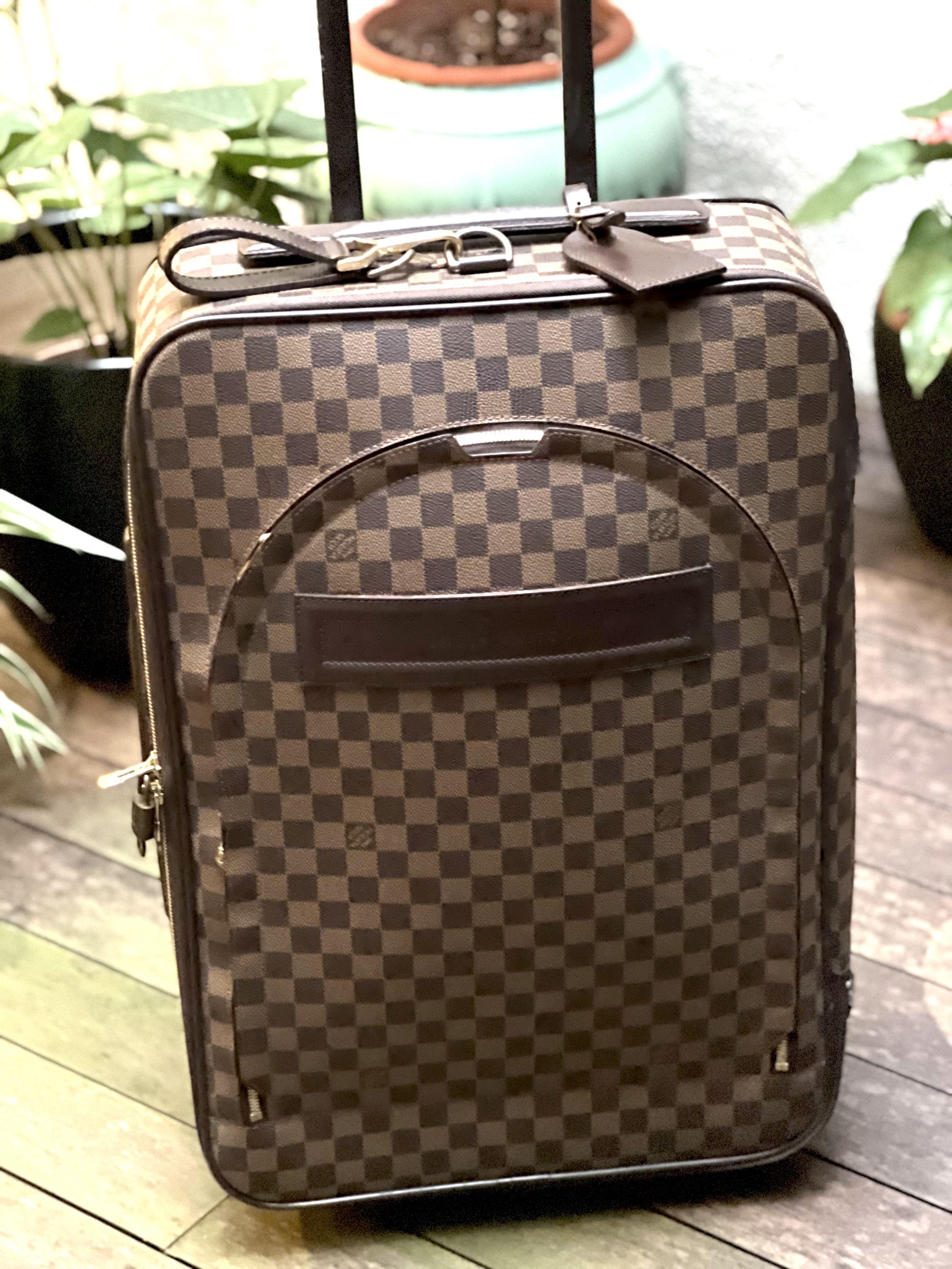 LOUIS VUITTON Damier Ebene Pegase 55 Business Suitcase Travel Bag