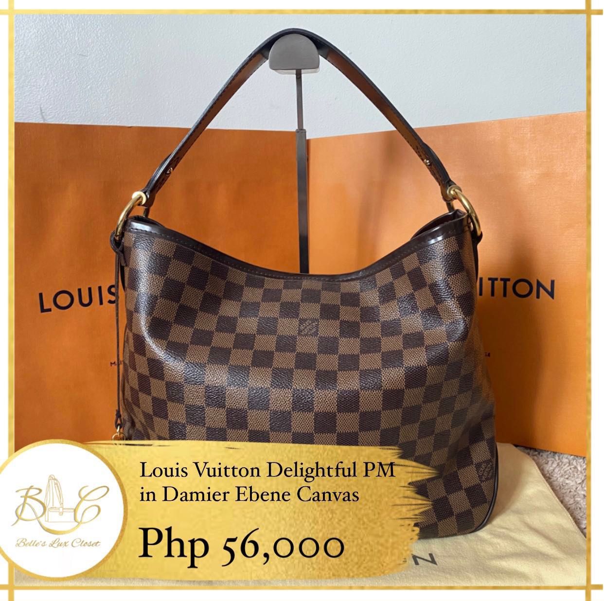 LV Damier Ebene Delightful PM Shoulder Bag, Luxury, Bags & Wallets on  Carousell