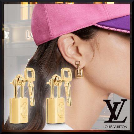 lv lock earrings