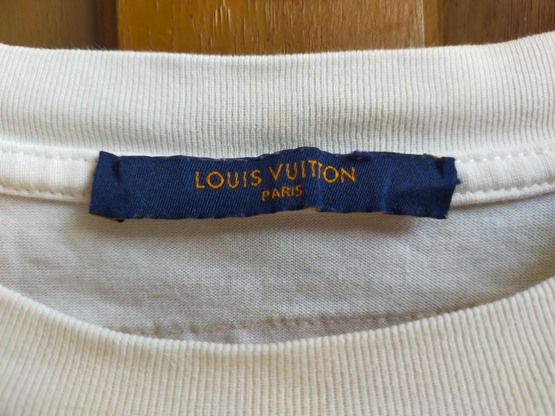 Louis Vuitton monster graffiti shirt white, Men's Fashion, Tops