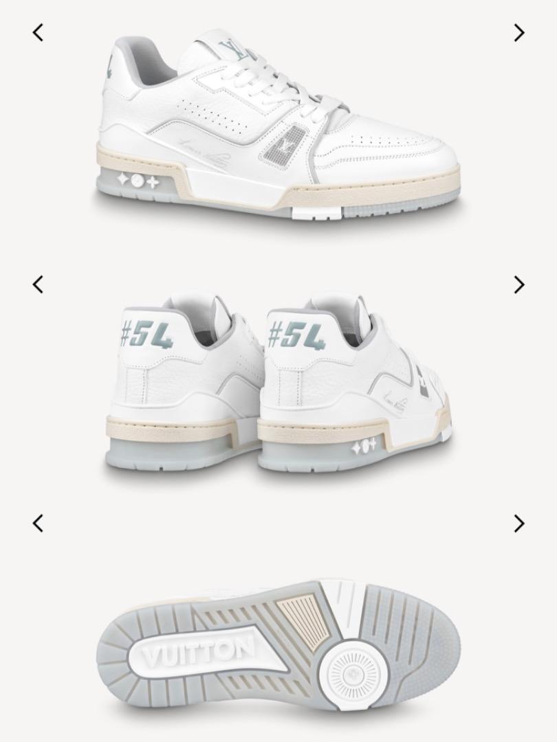 Louis Vuitton LV Trainer Sneaker White. Size 07.5