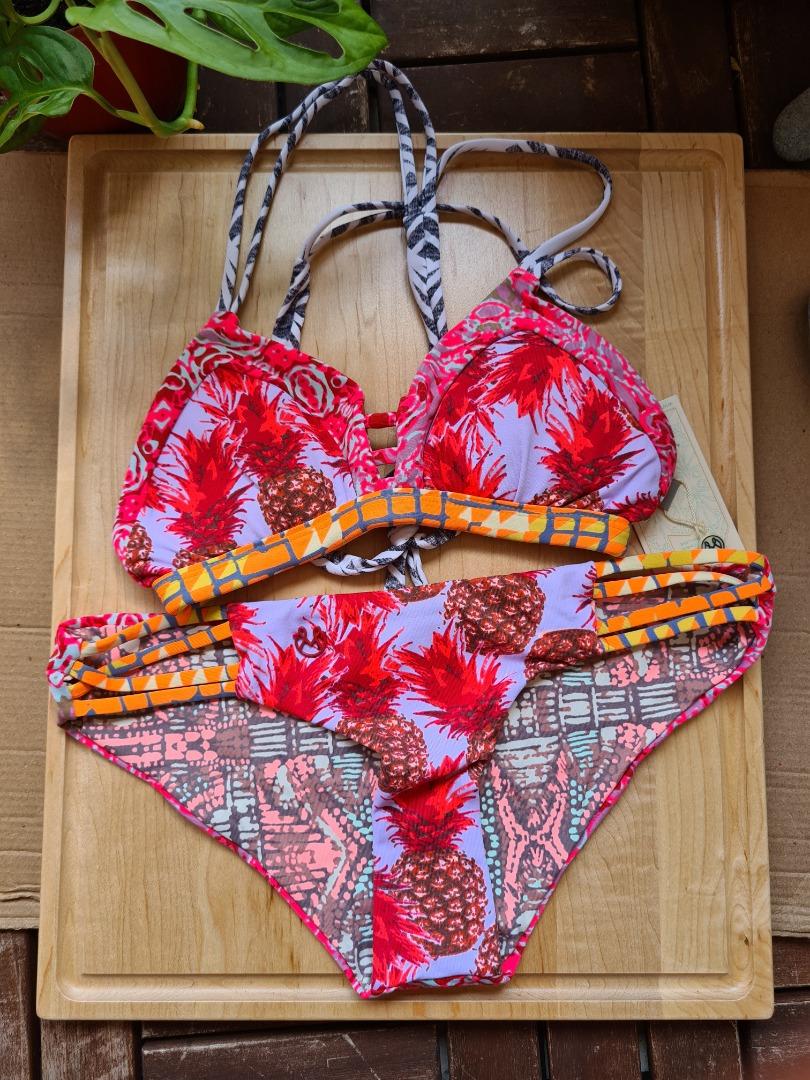 Red swimsuit 2 piece discount