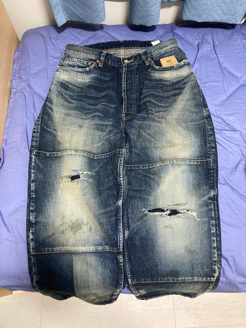 Madness 22SS DENIM WASHED PANTS, 男裝, 褲＆半截裙, 牛仔褲- Carousell