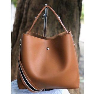 Matte Brown bucket bag