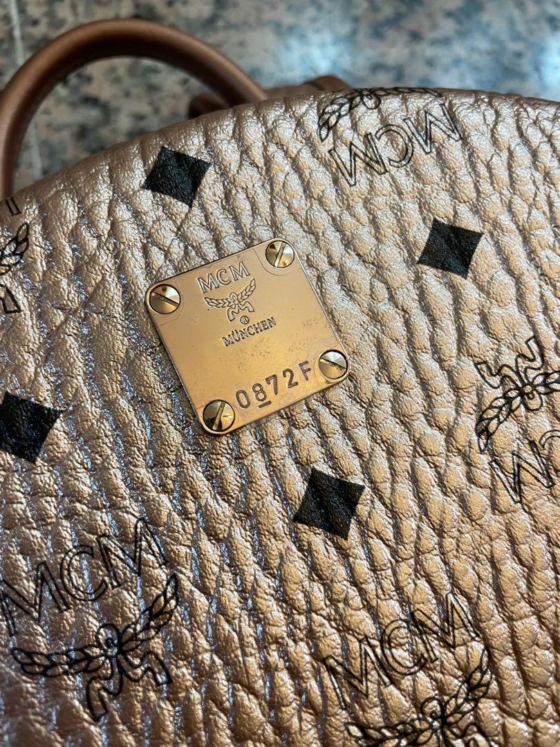 Champagne gold mcm cheap