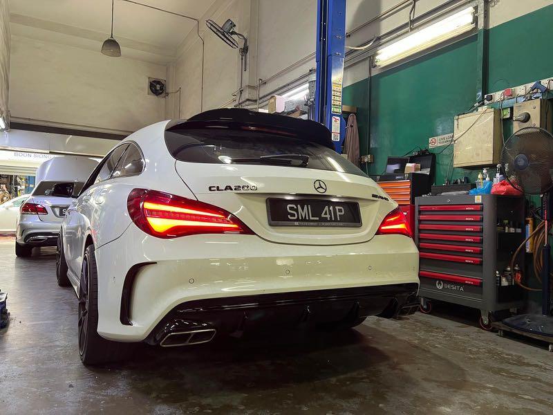 556cla Kit Mercedes CLA Front PFL BODYKIT W117 CLA45 Taiwan body kit comes with ...