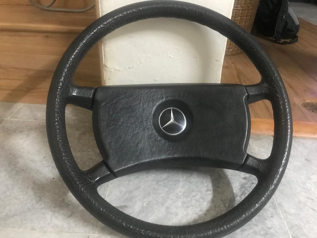 Mercedes W124 leather steering Auto Accessories on Carousell