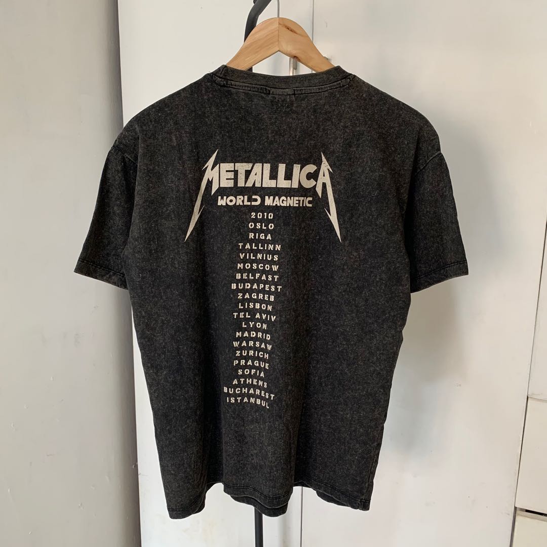 Metallica Vintage H M World Magnetic Oversized Shirt Men s