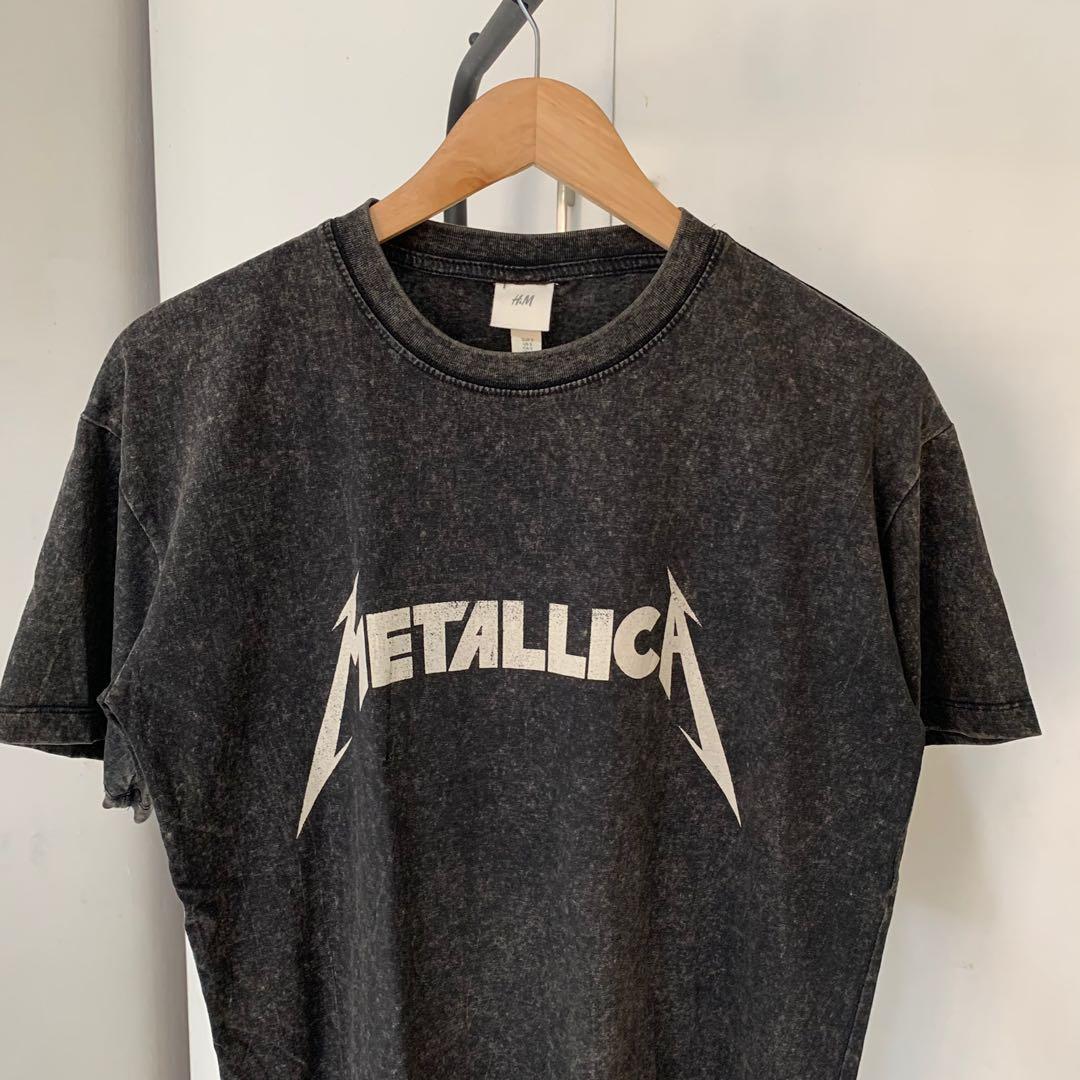 H and m metallica t shirt hot sale