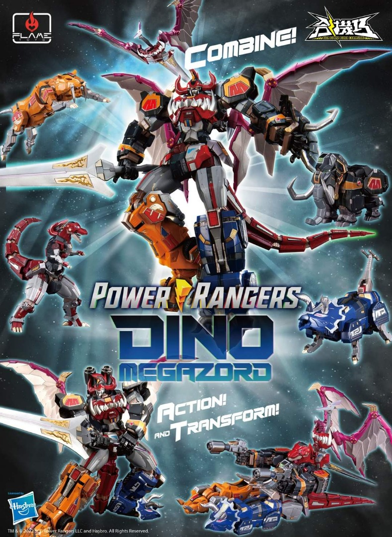 Mighty Morphin Power Rangers : Flame Toys Go! Kara Kuri Combine 01 ...