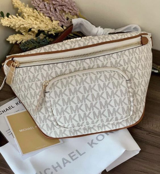 MK Belt Bag White