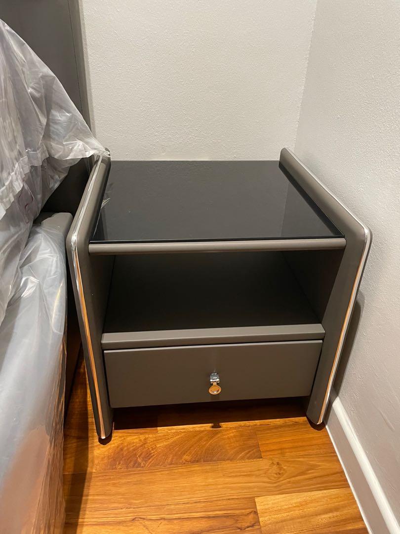 Modern Bedside Table x2 (price is for a set of 2), Furniture & Home