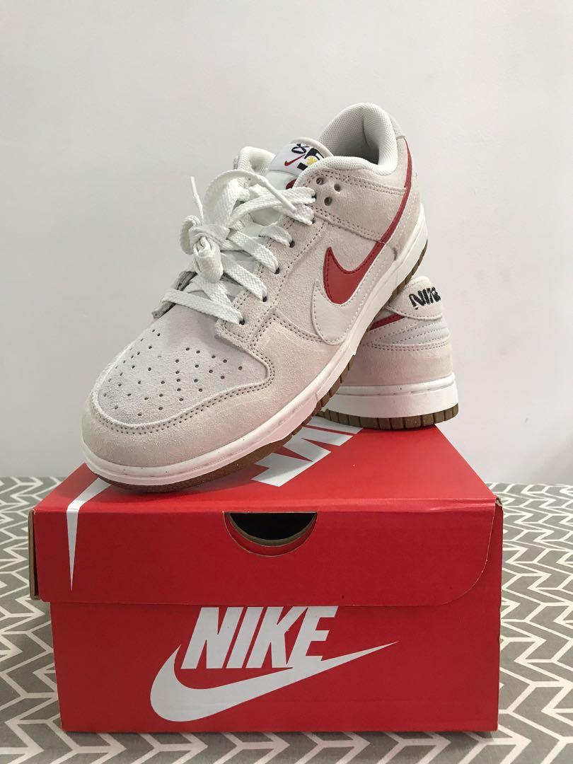 nike dunk low summit white cinnabar