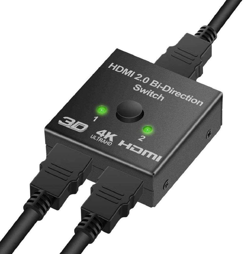 (No HDMI cable) HDMI Switch Bidirectional HDMI Splitter, 4K HDMI