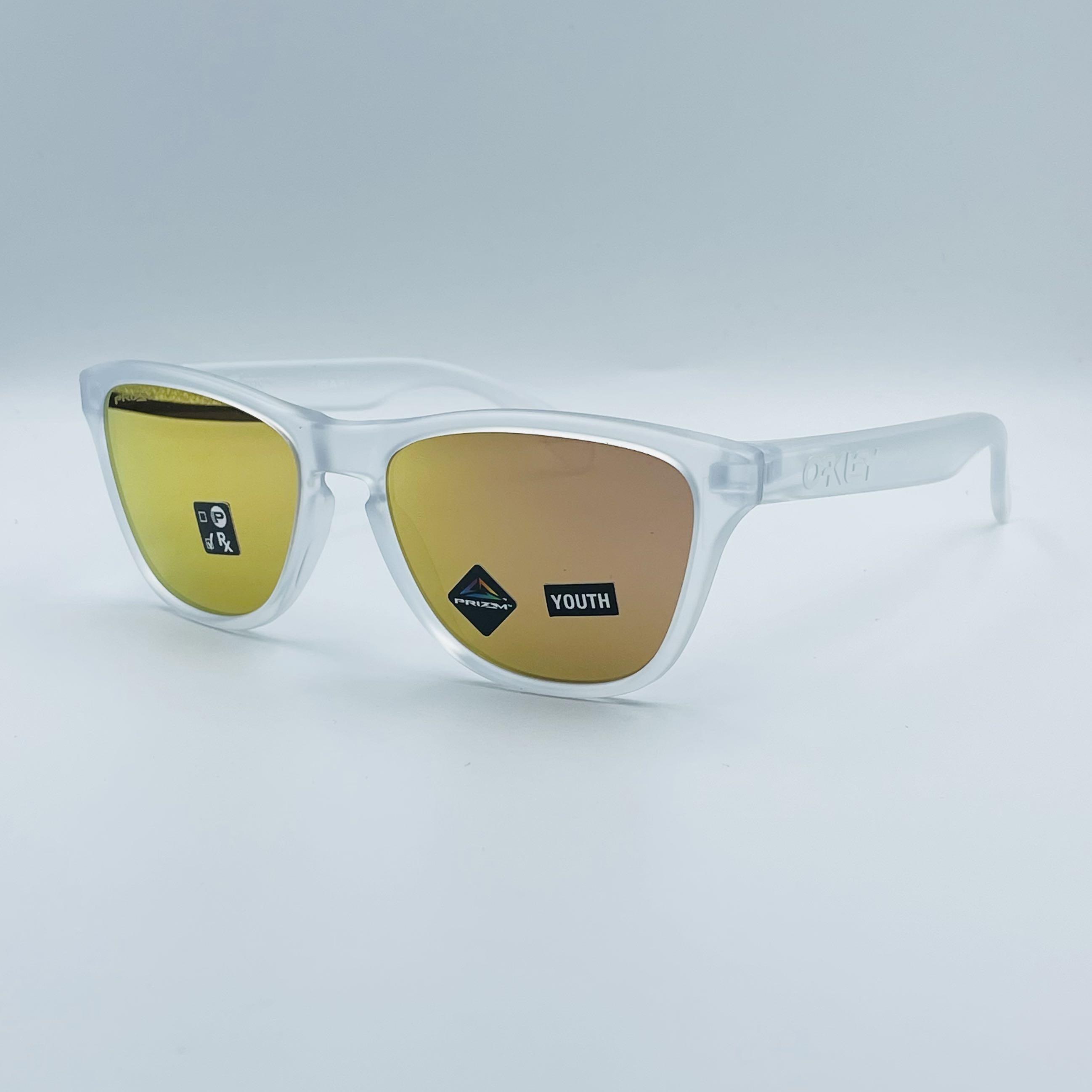 Oakley Frogskins XS Matte Clear Prizm Rose Gold
