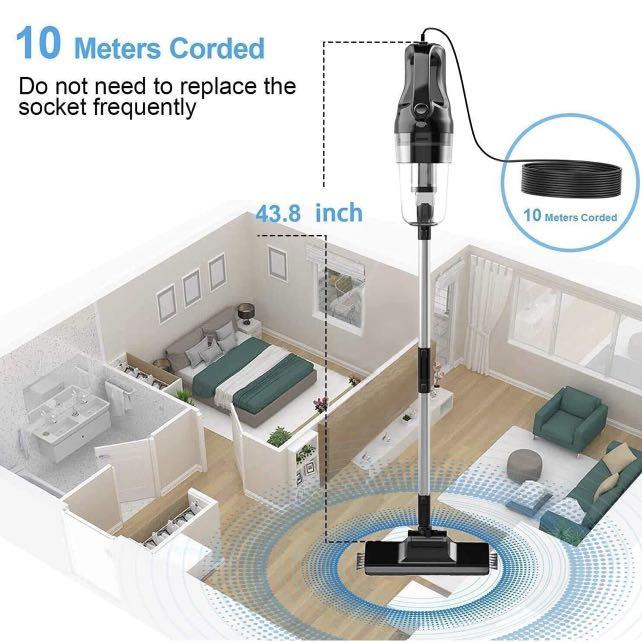 oneday Corded Handheld Stick Vacuum Cleaner 6 in 1 Lightweight Upright