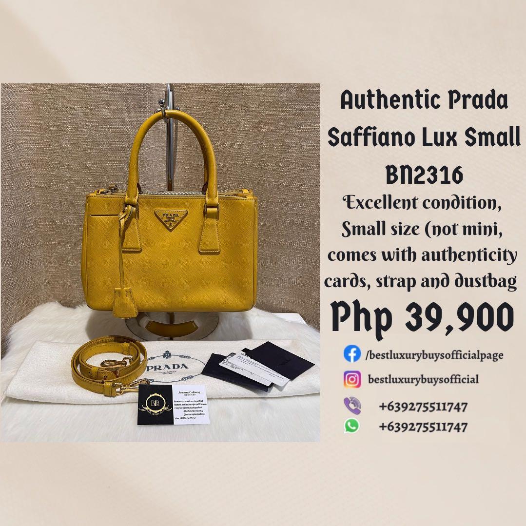 Onhand Authentic Prada Saffiano Lux Small BN2316 Crossbody Sling Messenger  Bag, Luxury, Bags & Wallets on Carousell