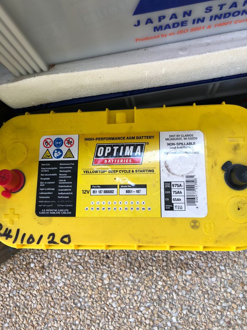 Optima AGM battery, Photography, Photography Accessories, Batteries
