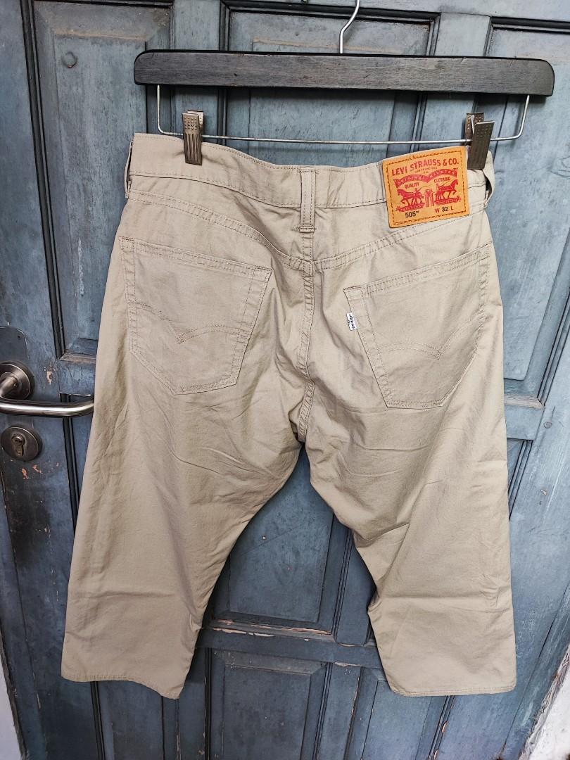 Original Levi s 505 Chinos 3 4 Pants size 32