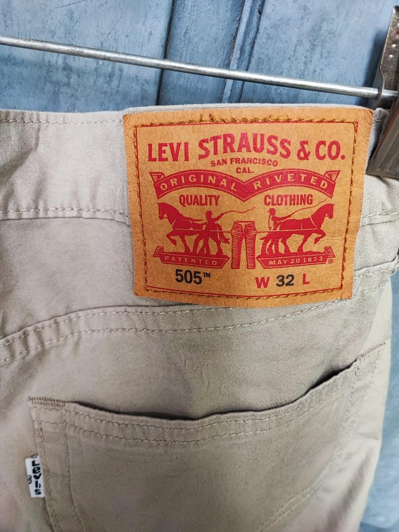Original Levi s 505 Chinos 3 4 Pants size 32