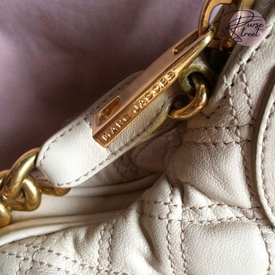 Guaranteed authentic Marc Jacobs Stella two way genuine lambskin leather riri  zipper rare find cream/beige off white bag, Luxury, Bags & Wallets on  Carousell