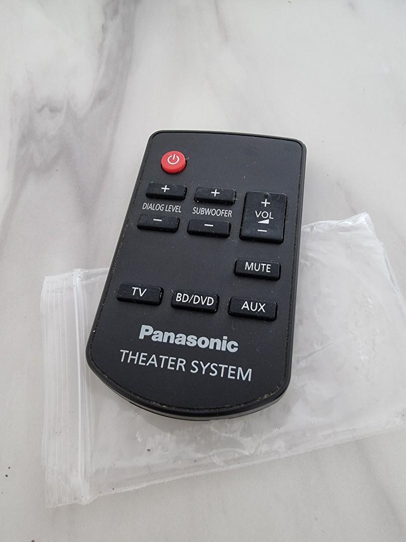 Panasonic Theater System Sound Bar remote control, Audio, Soundbars, Speakers & Amplifiers on