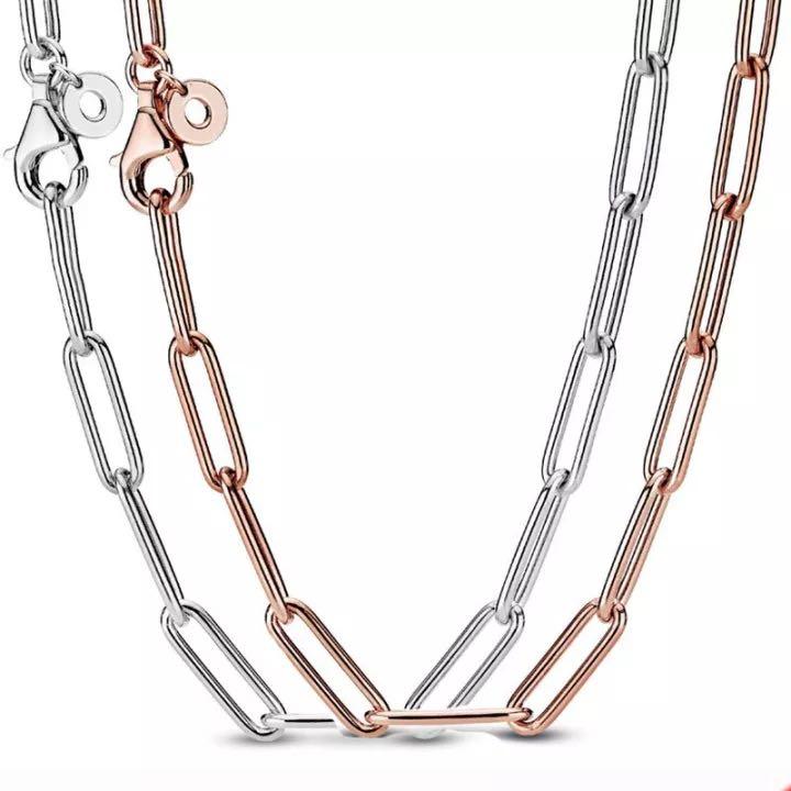 Pandora long link shop cable chain necklace