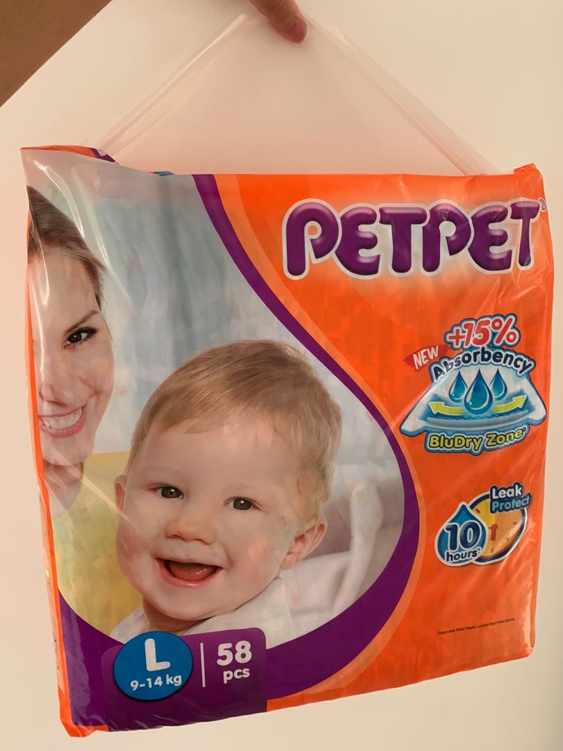 Petpet diapers L, Babies & Kids, Bathing & Changing, Diapers & Baby