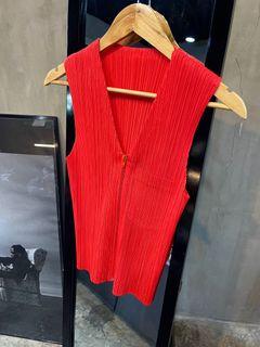 Pleats Please by Issey Miyake - Zippered Vest