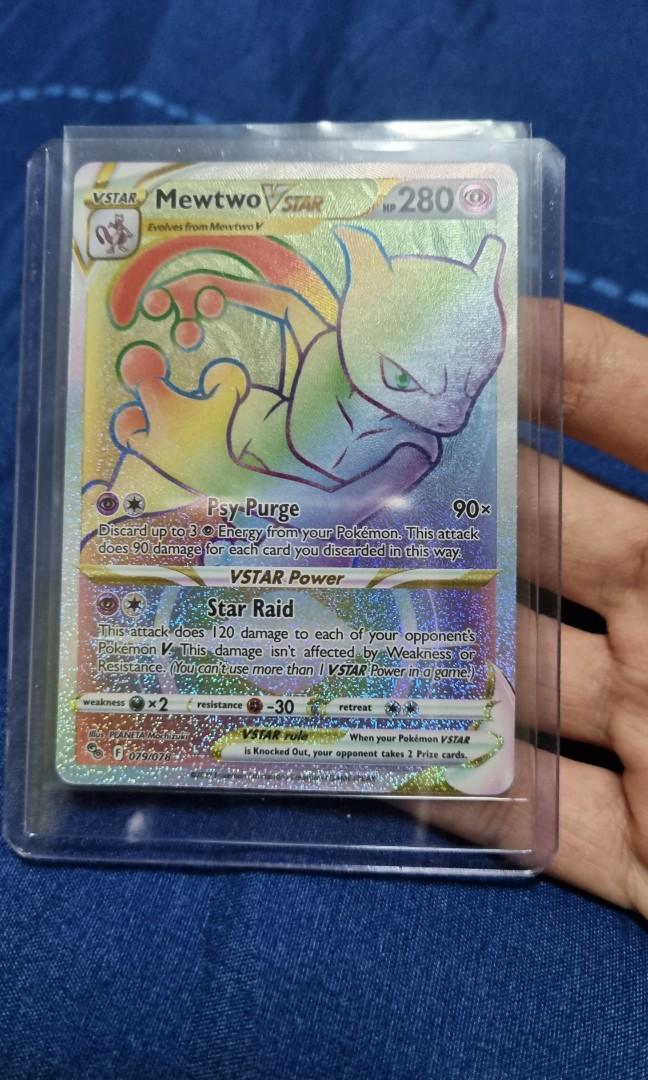Pokemon TCG Rainbow Mewtwo VSTAR Pokemon Go, Hobbies & Toys, Toys & Games  on Carousell