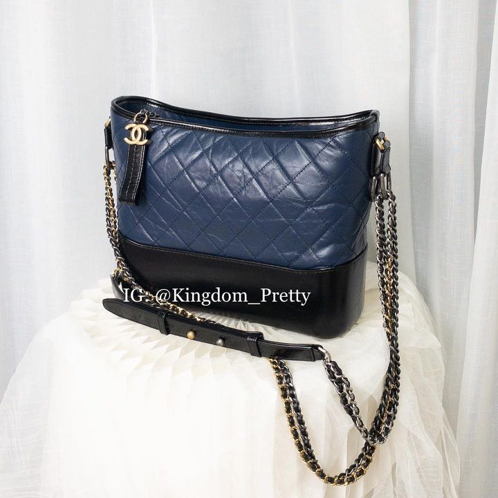 Chanel gabrielle bag clearance blue black
