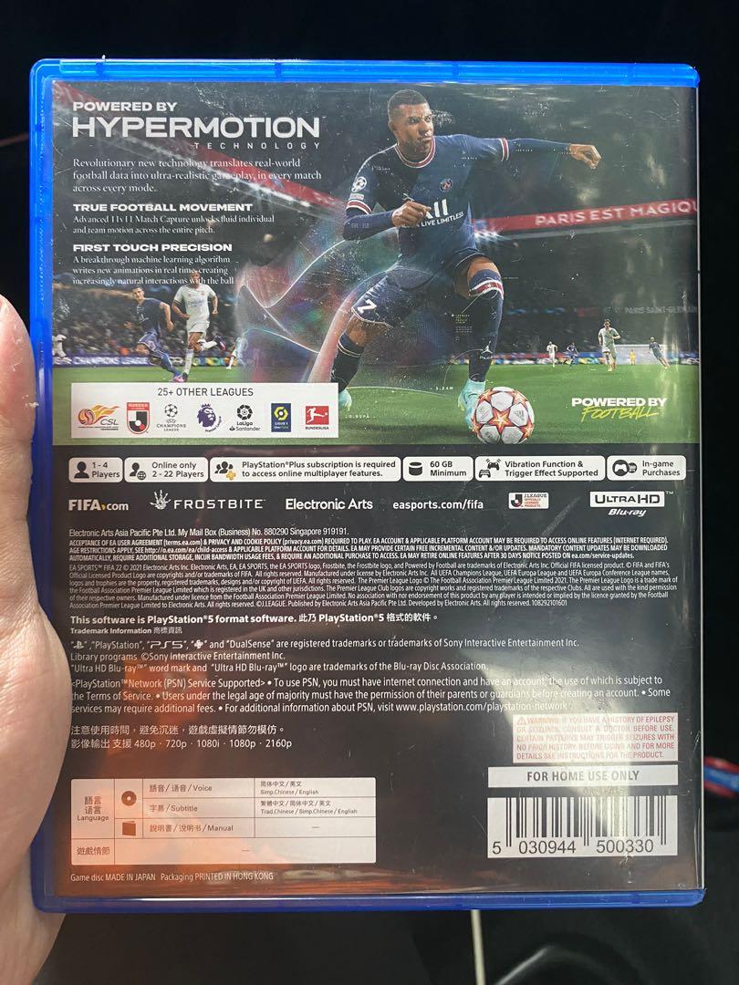 FIFA 22 PS5 (used) - PlayStation 5 GAMES – Back in The Game Video Games