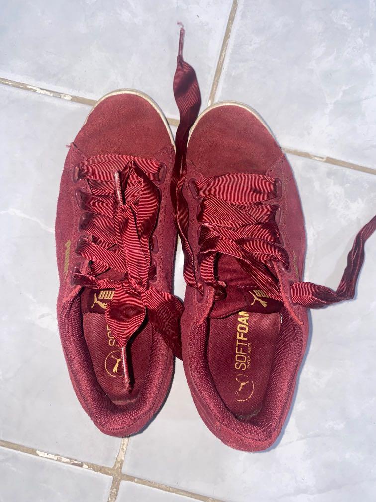 Puma red sneakers 7.5 sales