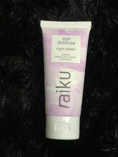 raiku age defense night cream