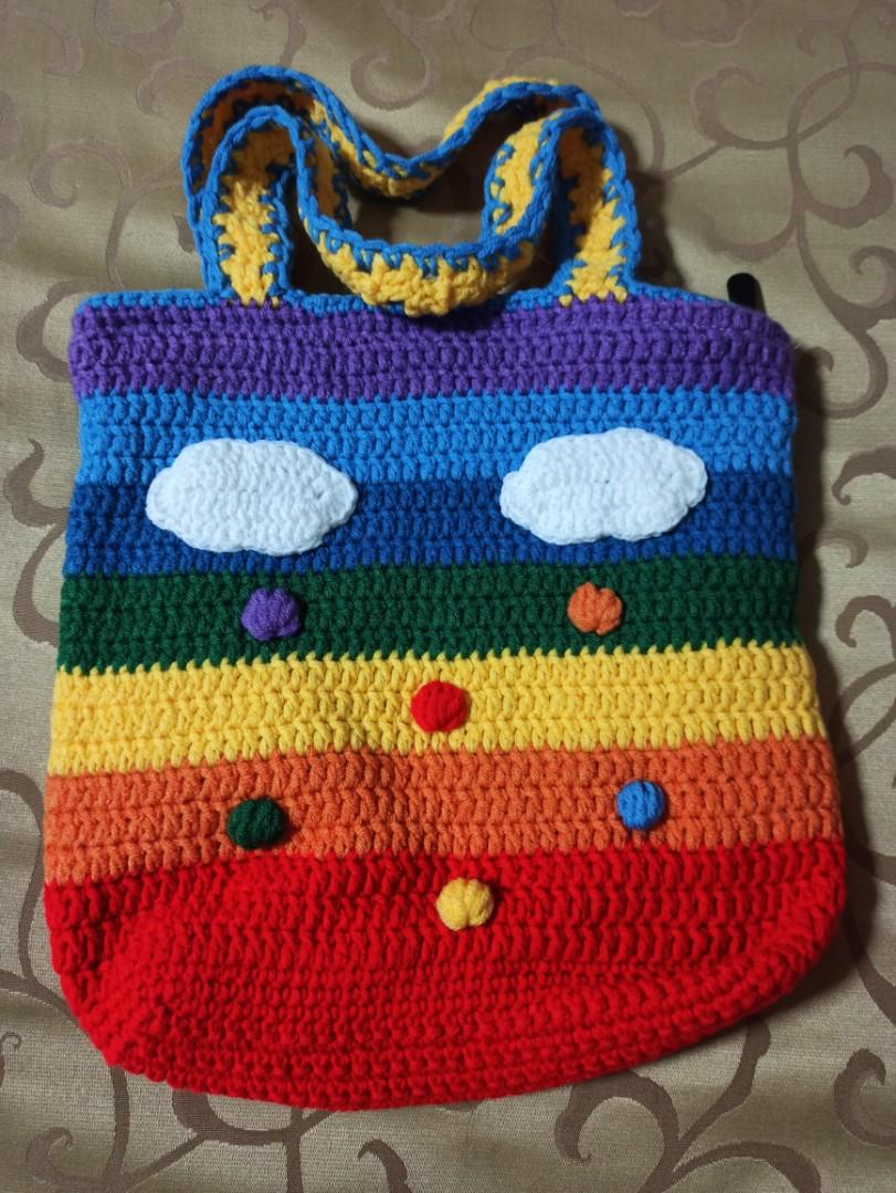 Rainbow new arrivals crochet bag