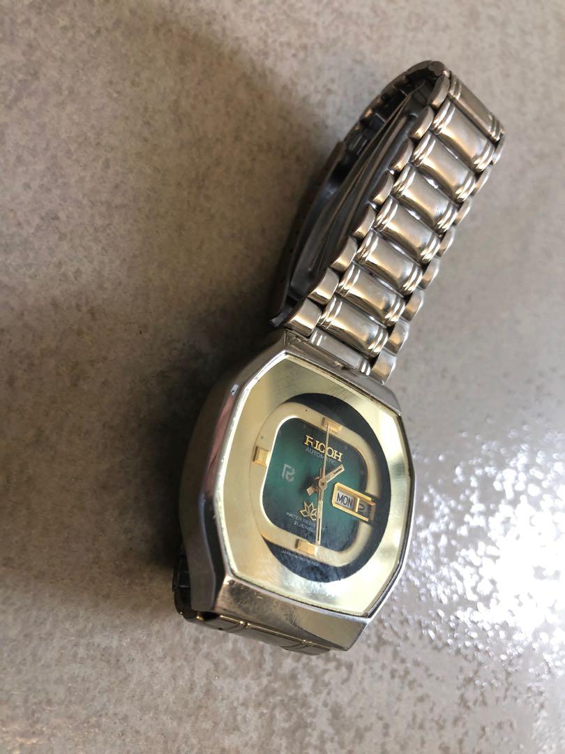 300円 素敵な レア 動作品 RICOH Caterina リコー カテリーナ 19石 手巻き 腕時計 機械式 ヴィンテージ レディース