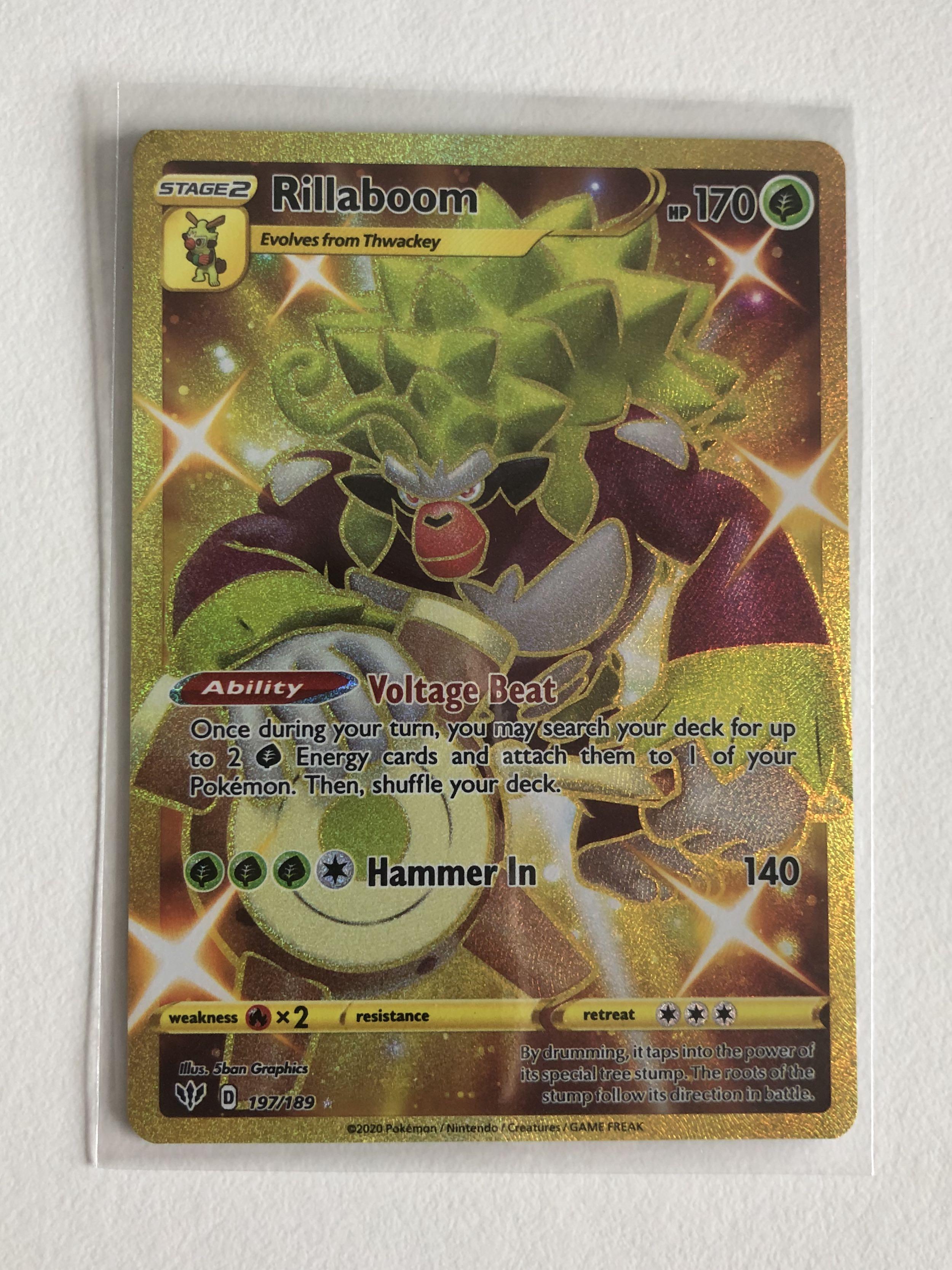 pokemon rillaboom gold card Pokemon TCG Sword & Shield 25th Anniversary Golden BOX Japanese – Eclipse  Games Pty Ltd main image 0