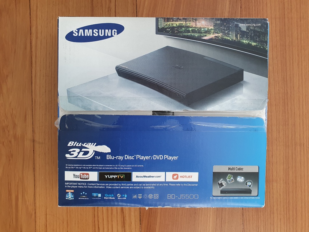 Samsung BDJ5500 3D Bluray and DVD Player with BuiltIn Apps, TV