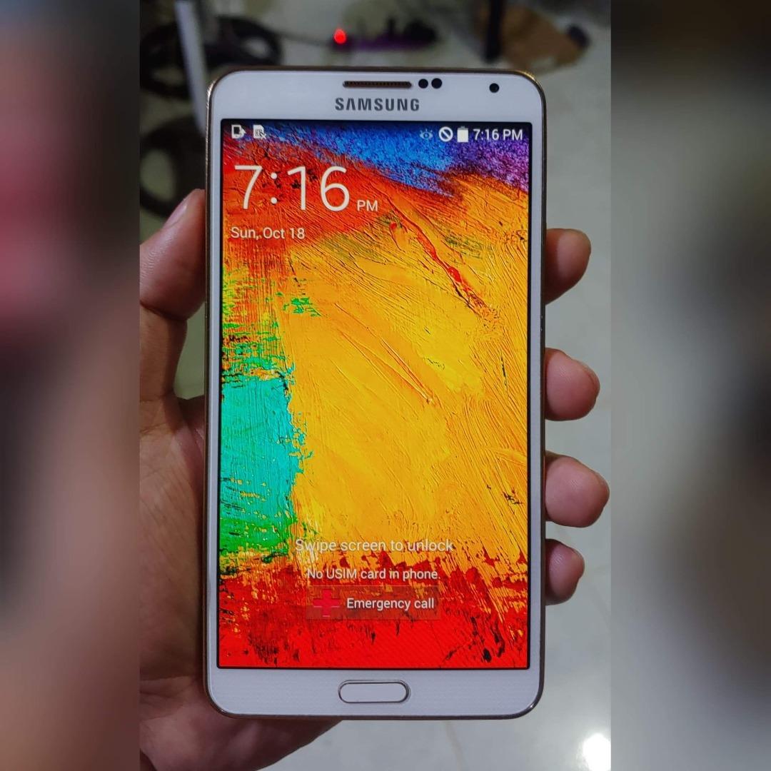 Samsung Galaxy Note 3 White 32gb 3gb Ram SMN900k Openline, Mobile