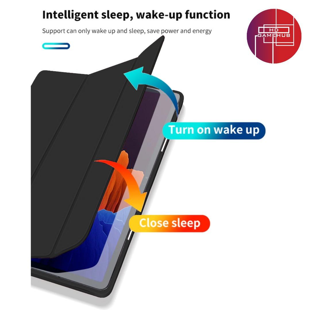 Samsung Tab S8 Plus Slim Protective Book Cover Smart Case (Category: Cases & Sleeves) located in Quezon City. Submitted by playamerica (Listing ID 1177812038, Image 3). Description: Compatible with Samsung Tab S8 Plus (SM-X800 / SM-X806) Magnetic cover with sleep / wake features Material: PU Leather Front Cover + Microfiber Inner Lining + TPU Back Panel Practical protection in a snap Dual angle for added convenience Honeycomb pattern inside the c