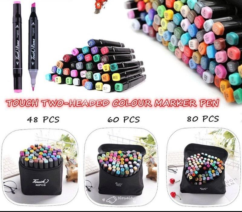 Ready Stock] Touch Markers Touchthree Markers - Colored Pens for