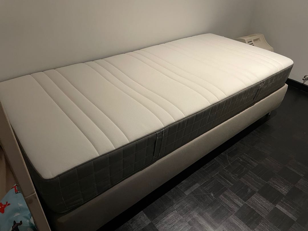 Single IKEA Mattress and Frame, Furniture & Home Living, Furniture, Bed