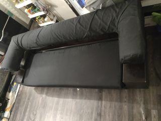 Leather Sofa set w/ wood