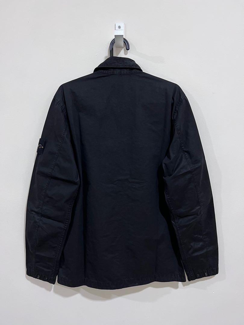 Stone island washed sales canvas overshirt