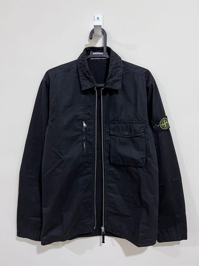 Stone island hotsell washed canvas overshirt