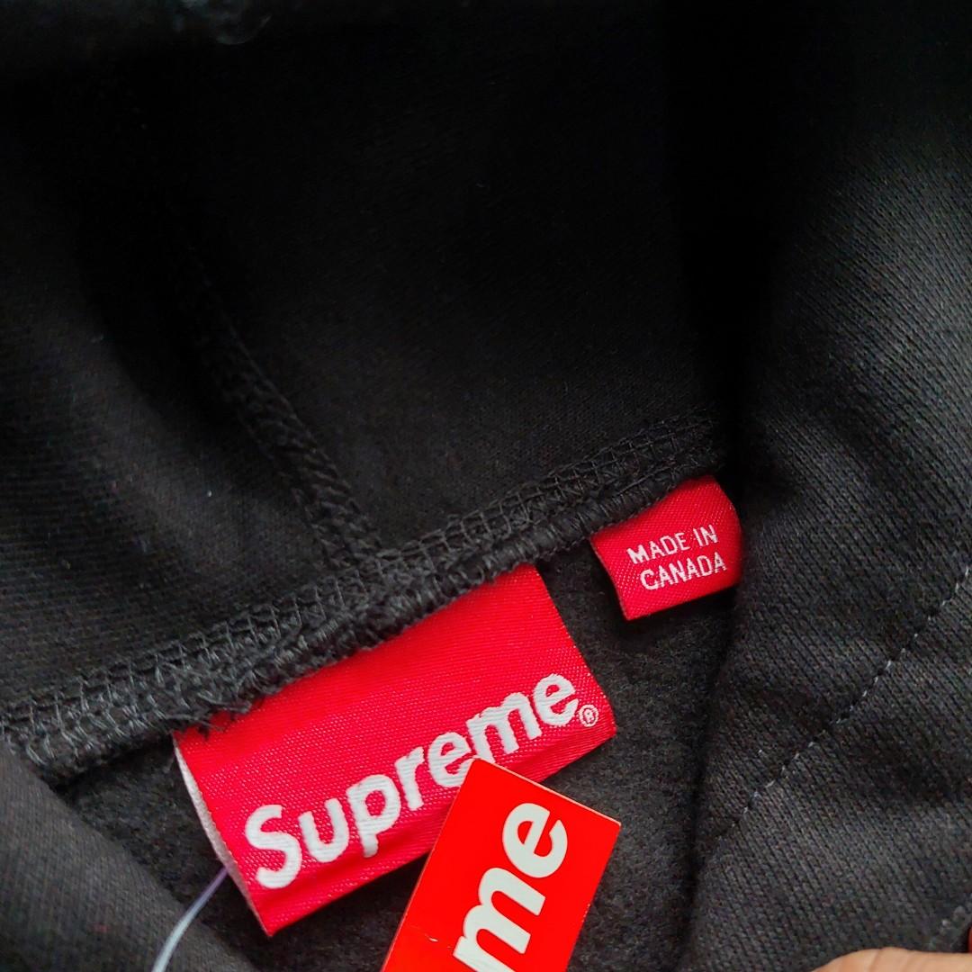 Supreme Cross Box Logo Hooded Sweatshirt Black