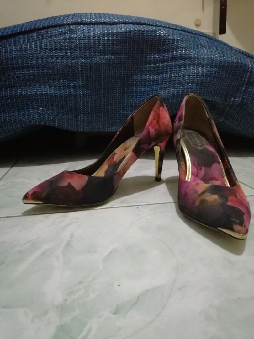 Ted Baker Floral Heels, Women's Fashion 
