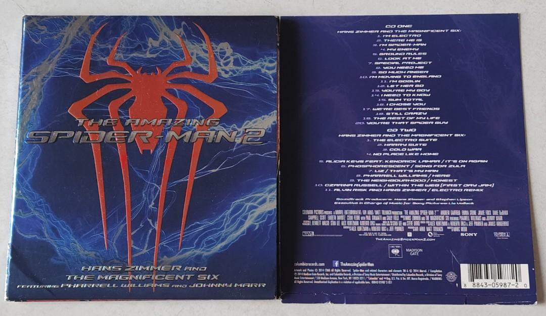 The Amazing Spider-Man 2 ( ORIGINAL SOUNDTRACK ) ( MADE IN USA ) 2CD,  Hobbies & Toys, Music & Media, CDs & DVDs on Carousell