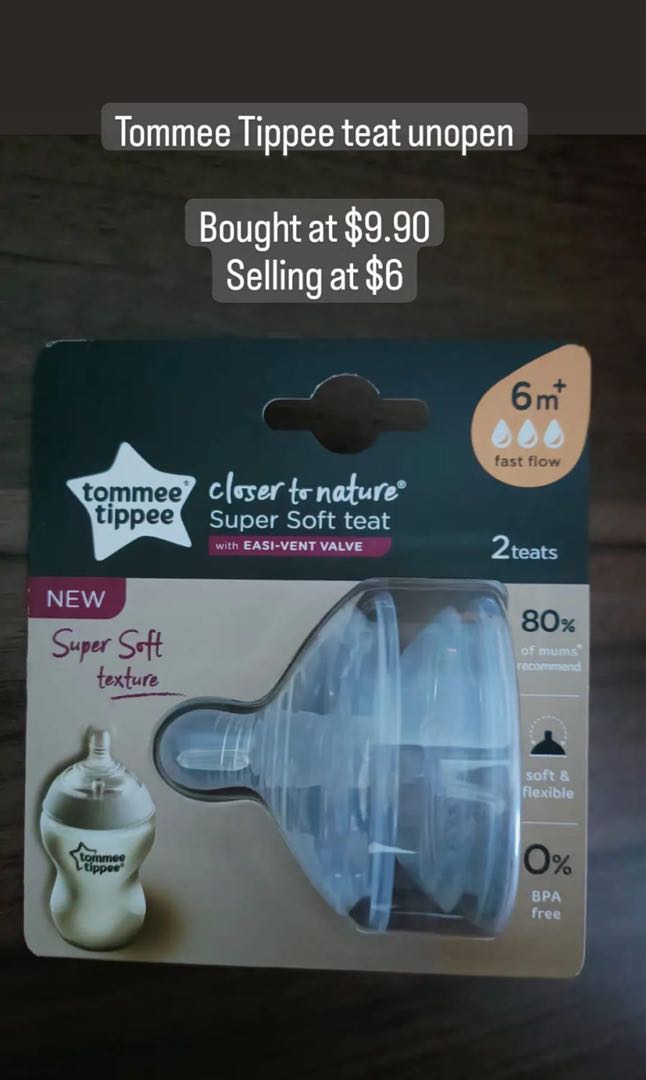 Tommee Tippee Bottle Teats, Babies & Kids, Nursing & Feeding