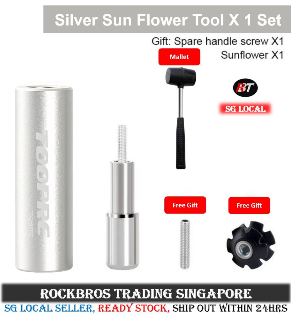 Toopre bicycle Fork star nut insert tool Sunflower nut installation tool with a free star nut